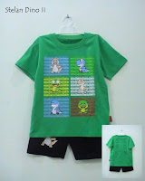 stelan baju kartun anak dinosaurus putri busana stelan baju kartun anak dinosaurus putri busana