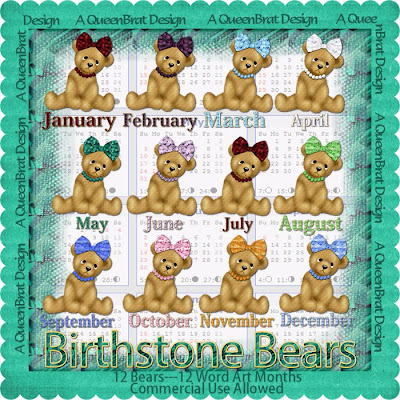 one bear for each month of