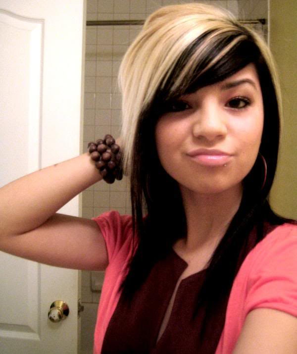 long hairstyles with highlights. Emo Girls Long Emo Hairstyles