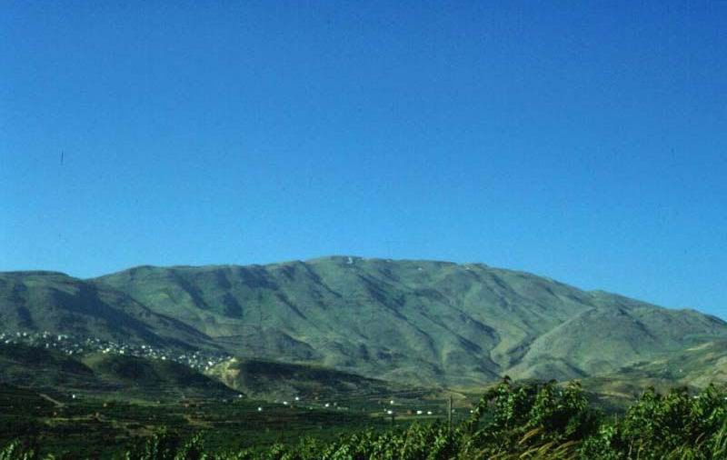 Filhos de Hiram O MONTE HERMON VISTA AÉREA
