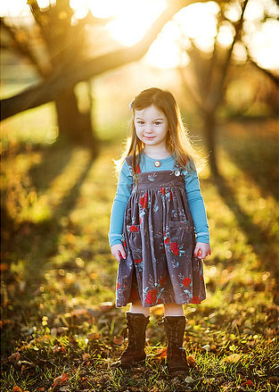 Cute Baby Girl in Nature photo 05