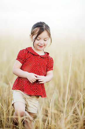 Cute Baby Girl in Nature photo 06
