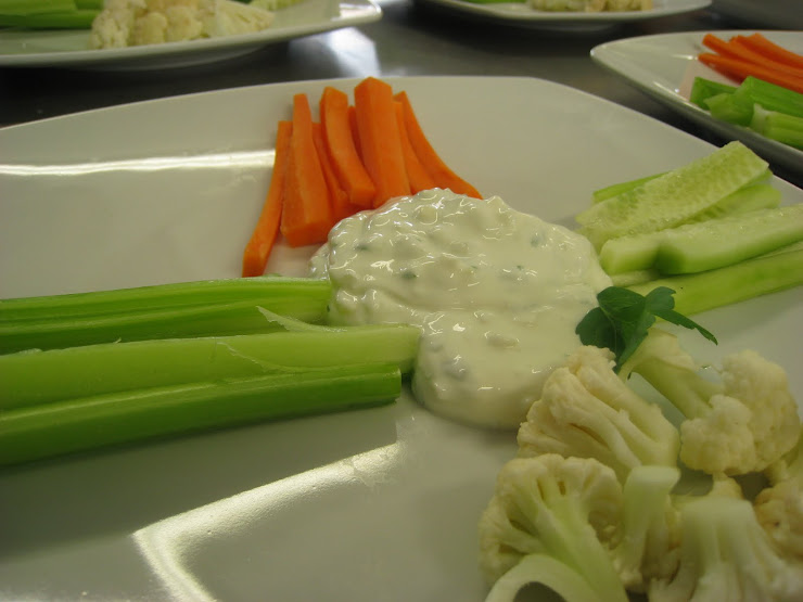 DIPS DE VERDURAS CON REQUESON