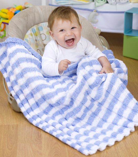 Free baby knitting patterns: Heaven Sent Baby Blanket