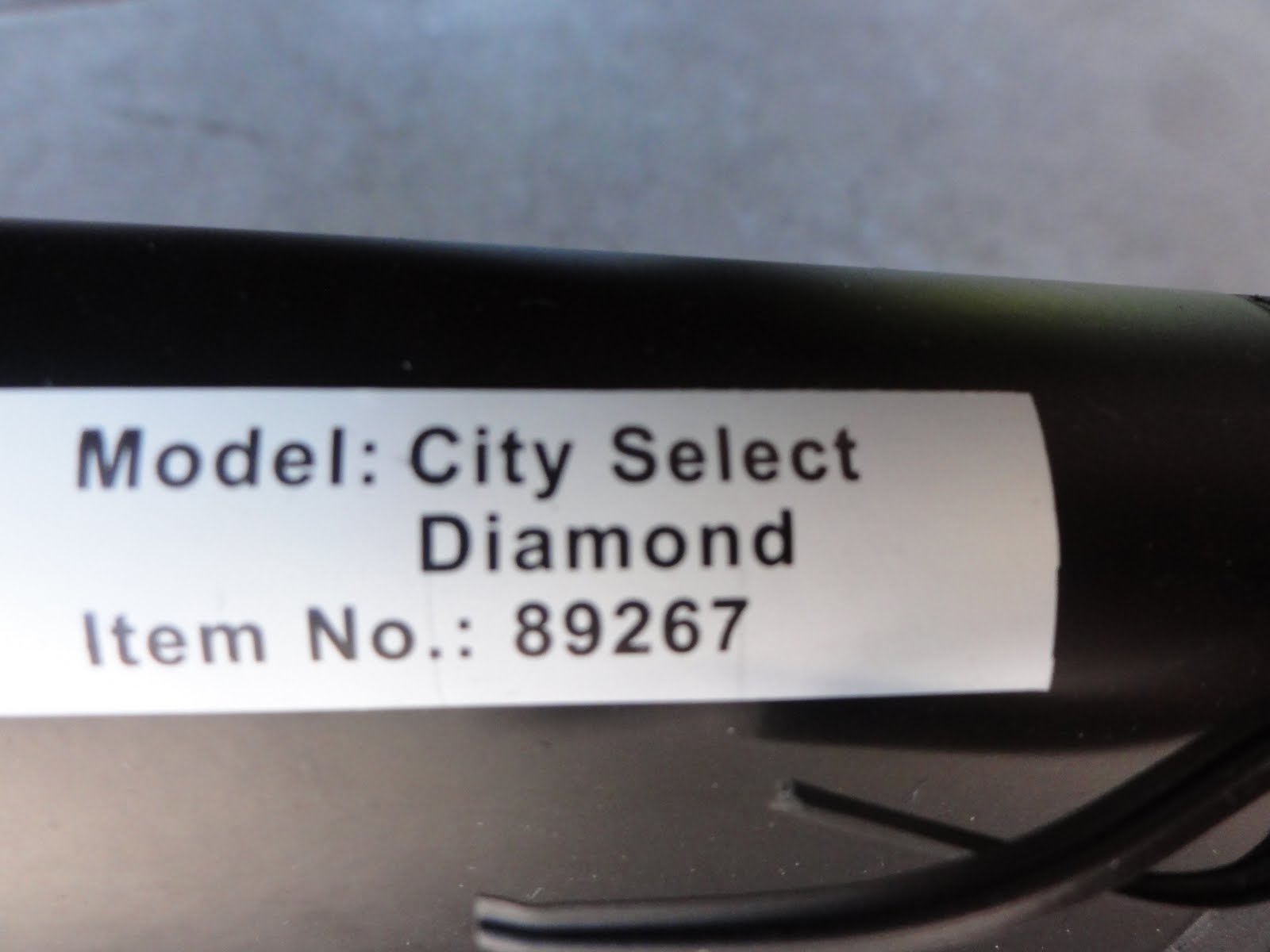city select model number
