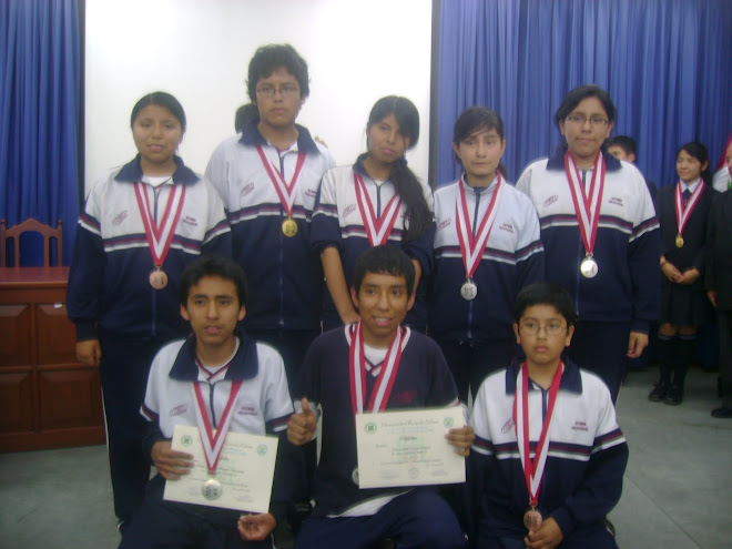 V OLIMPIADA PERUANA DE BIOLOGIA O.P.B. 2010: GANAMOS 8 MEDALLAS: 1 DE ORO, 4 DE PLATA Y 3 DE BRONCE