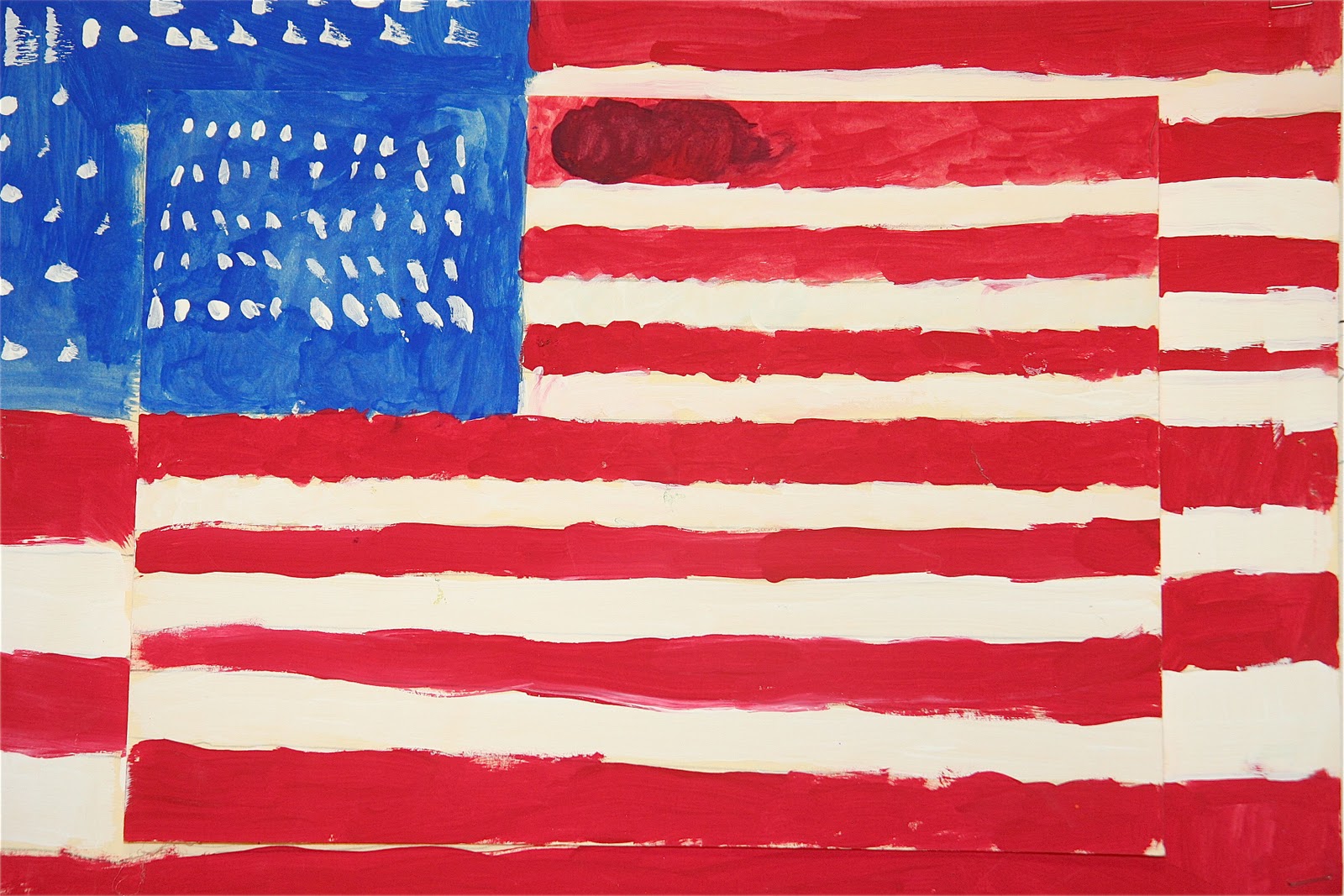 Splish Splash Splatter Jasper Johns Flag Paintings