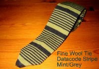 Nick Bronson Fine Wool Tie - Datacode Stripe