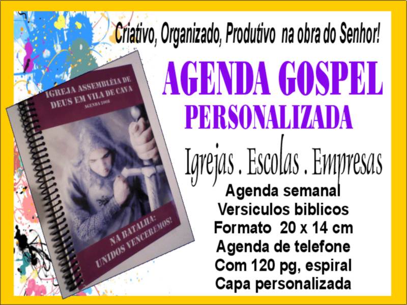 AGENDA GOSPEL PERSONALIZADA  2009