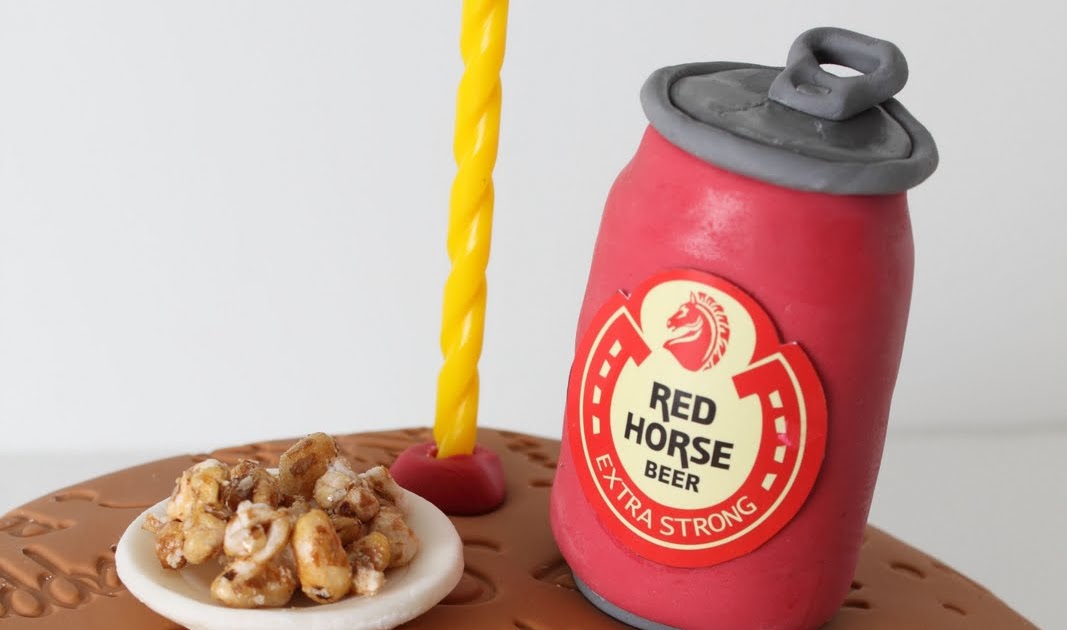 fadgecakes: Red Horse Beer Cake with Pulutan