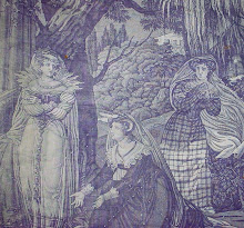 Toile de bordeaux or Nantes, Mary at the feet of Elizabeth c1820