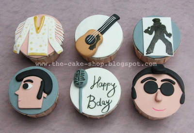 The Cake Shop Elvis Presley Theme Birthday Cupcakes