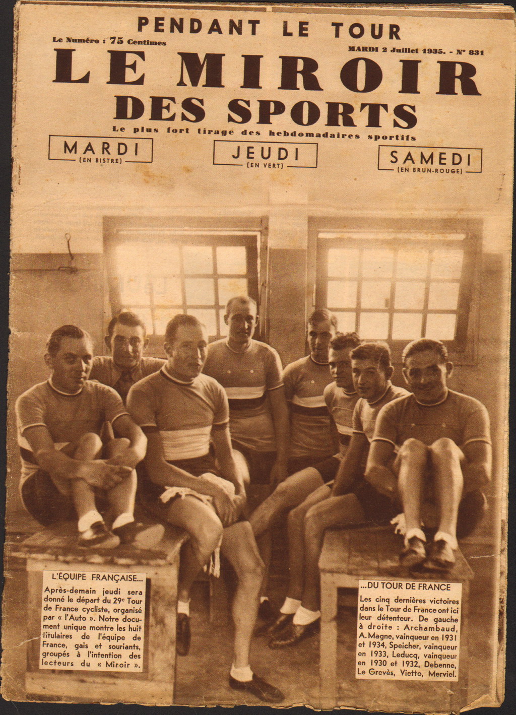 Cycling Passions 29th Tour de France 1935