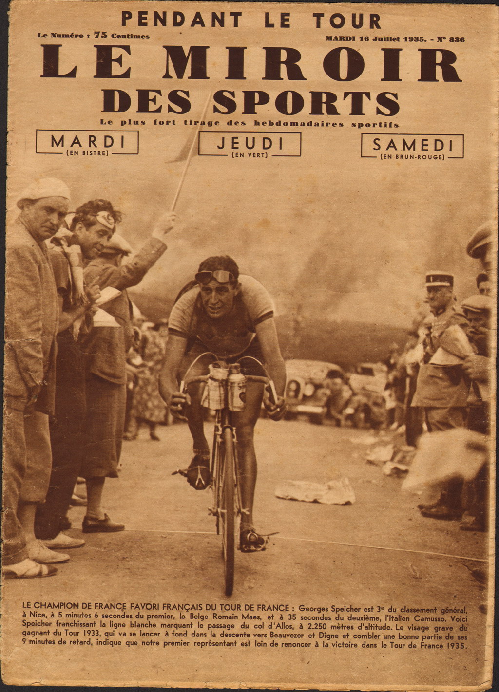 Cycling Passions 29th Tour de France 1935