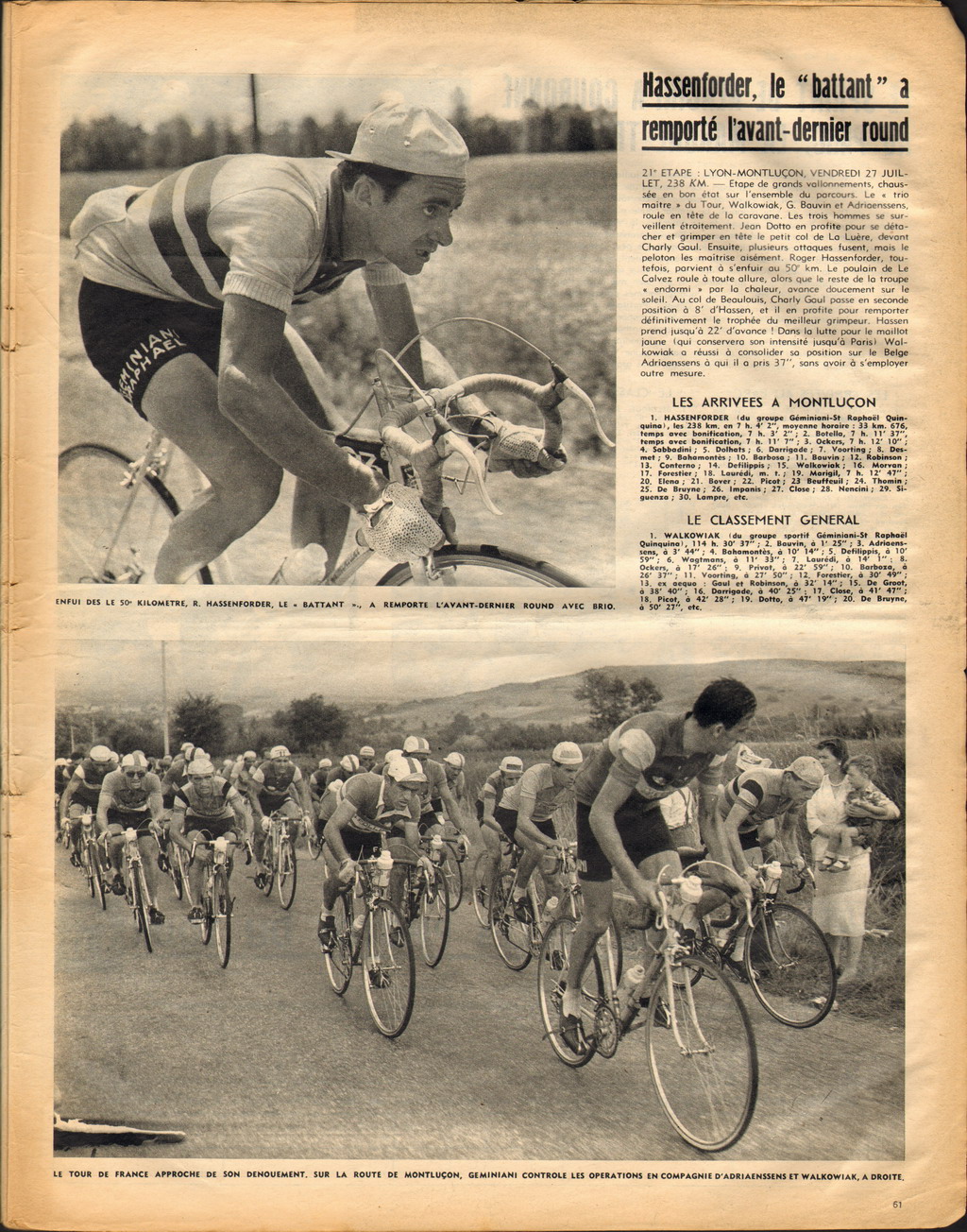 Cycling Passions 43rd Tour de France 1956