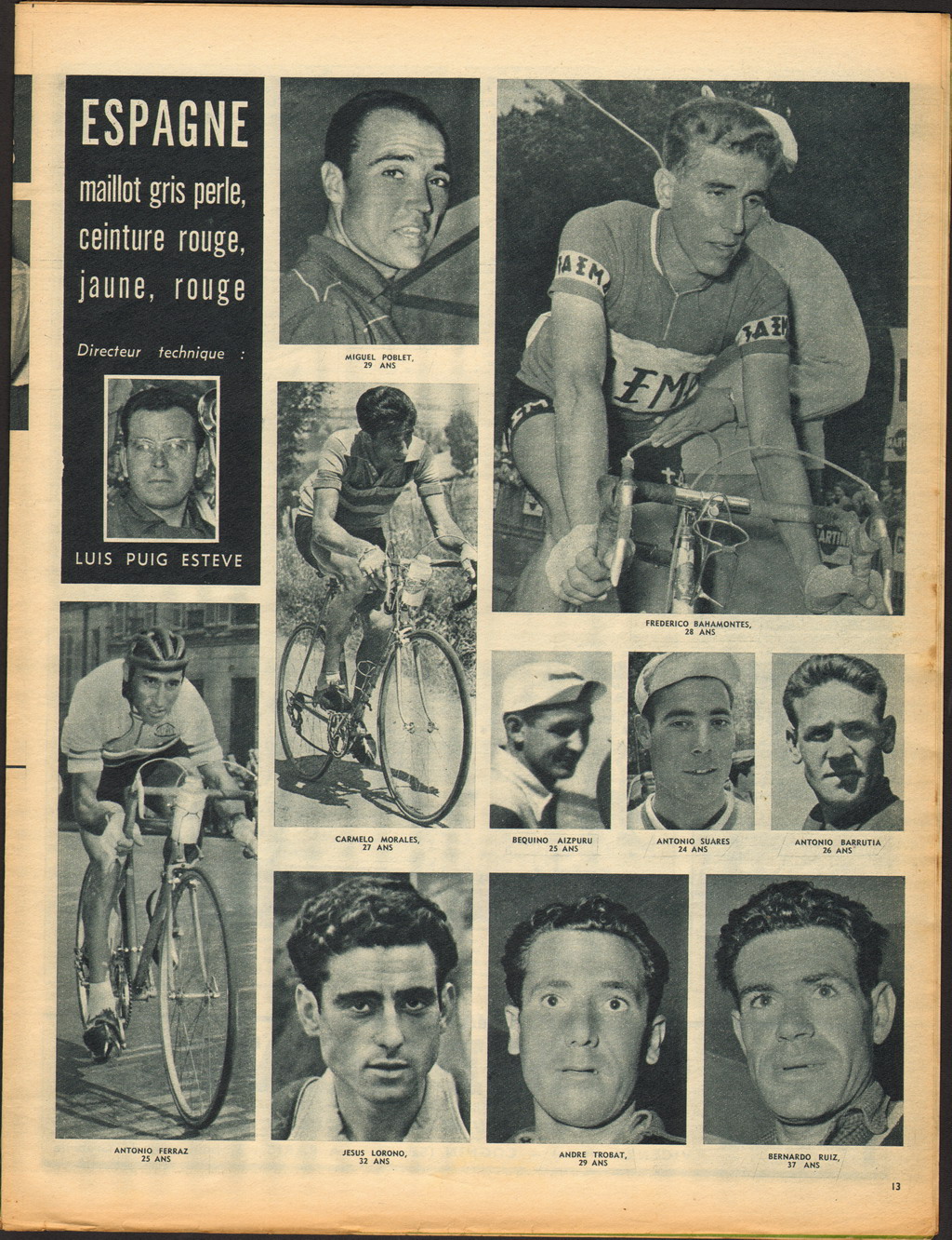 Cycling Passions 44th Tour de France 1957