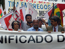 Na luta apoiando a Petrobrás ao lado do Dep. Federal Luiz Sérgio e outros..