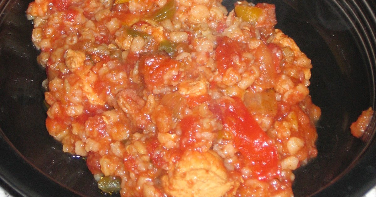 Nancy's Recipe Box Crock Pot Chicken Jambalaya (7 Points)