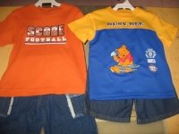 Setelan khaqi footbal & disney pooh