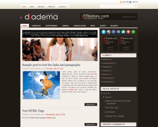 Diadema Blogger Template