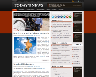 Download Template Today's News Blogger