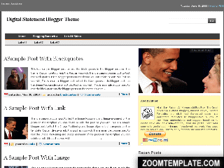 Digital Statement blogspot Template