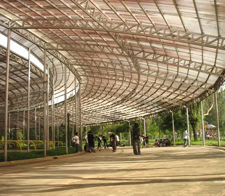 skating rink at Burnham Park in Baguio City