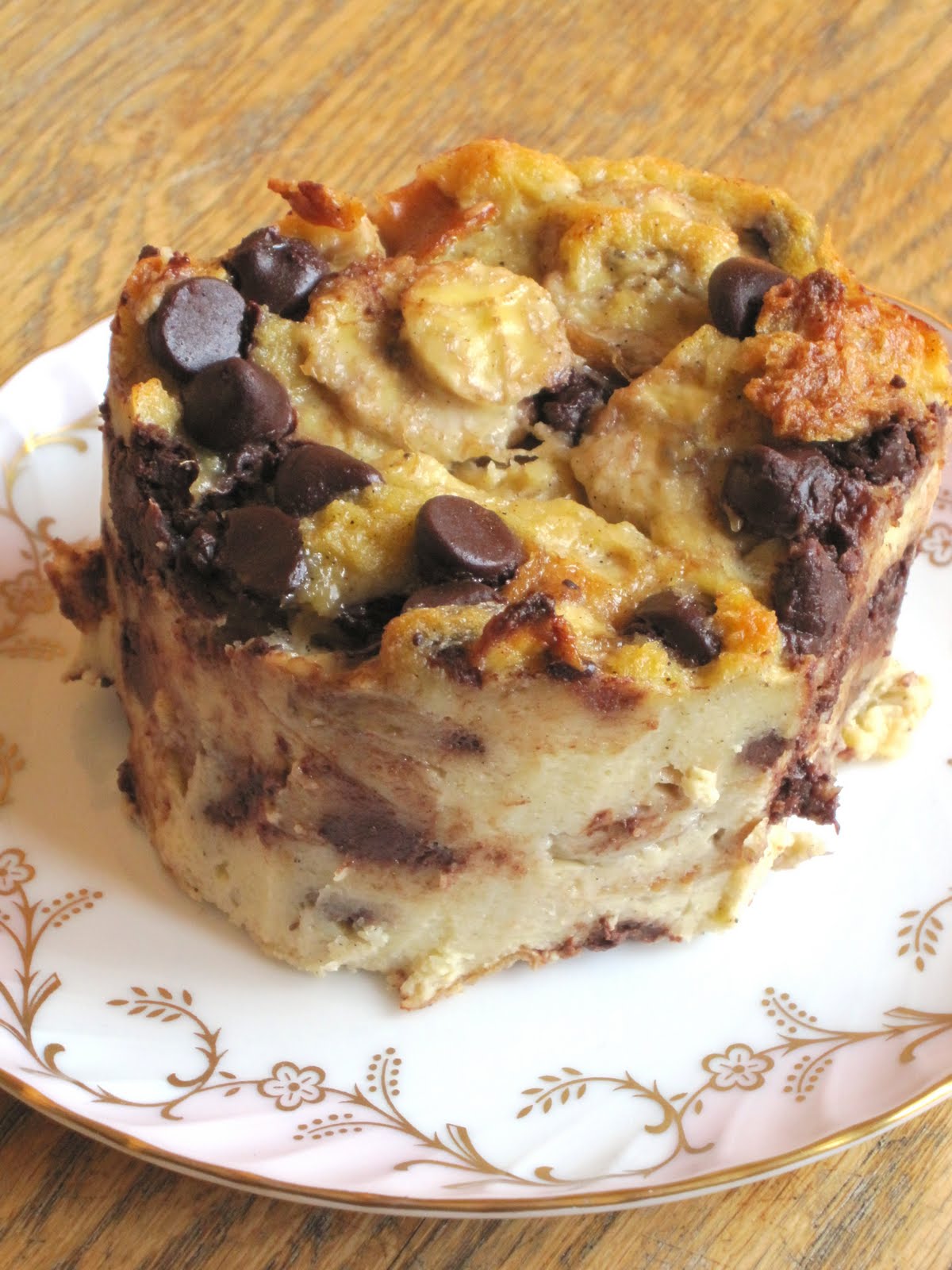 Banana chocolate chip bread pudding, for the morning after (also known ...