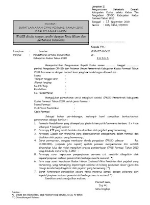 Contoh Surat Tugas Contoh Surat Format Surat Surat Lamaran