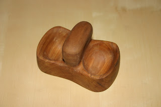 Wooden salt holder