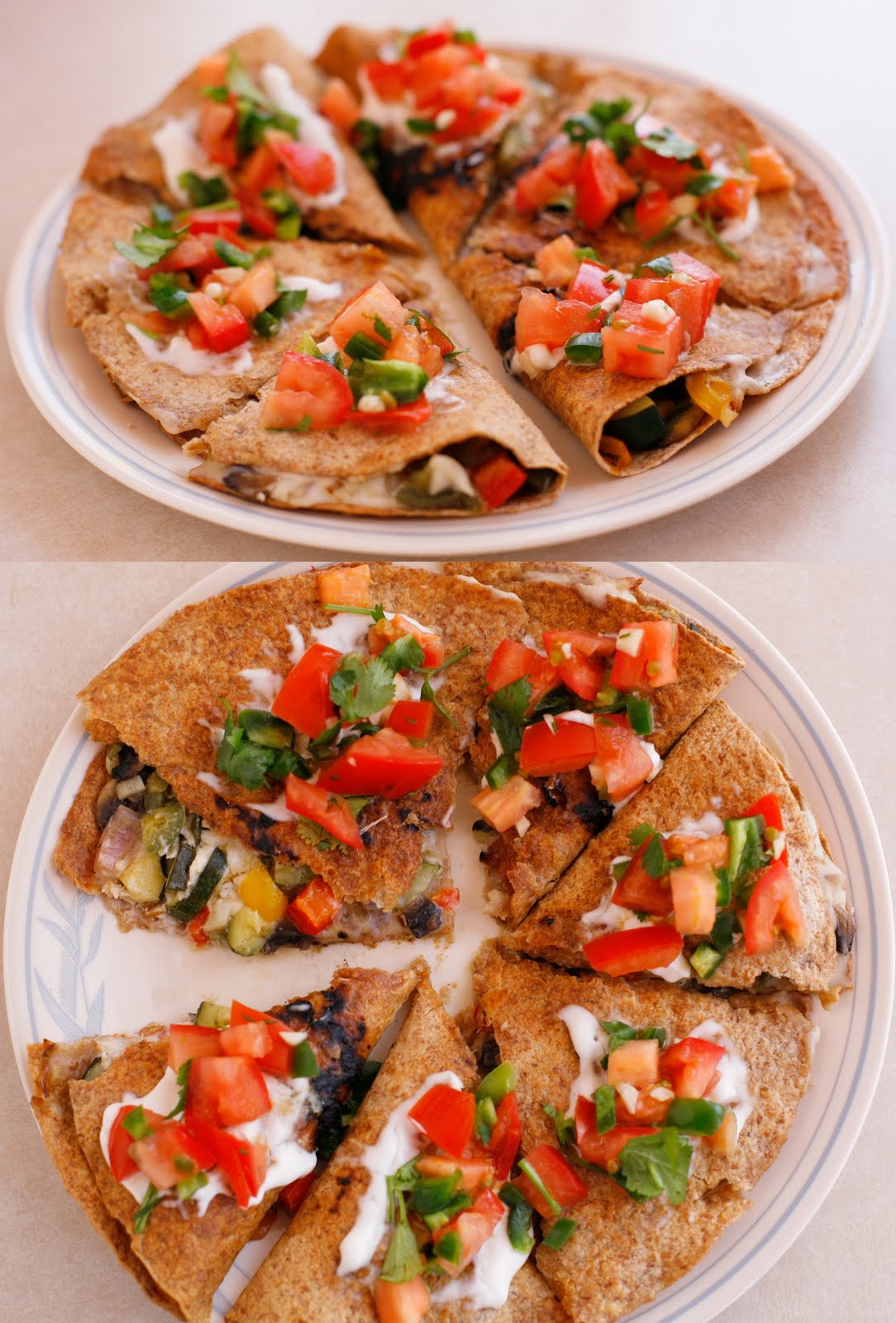 go vegan meow! Vegetable Quesadillas