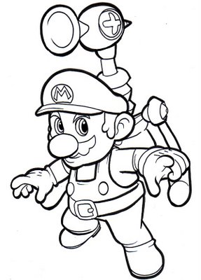 Cartoon Coloring Pages: Mario coloring pages to print