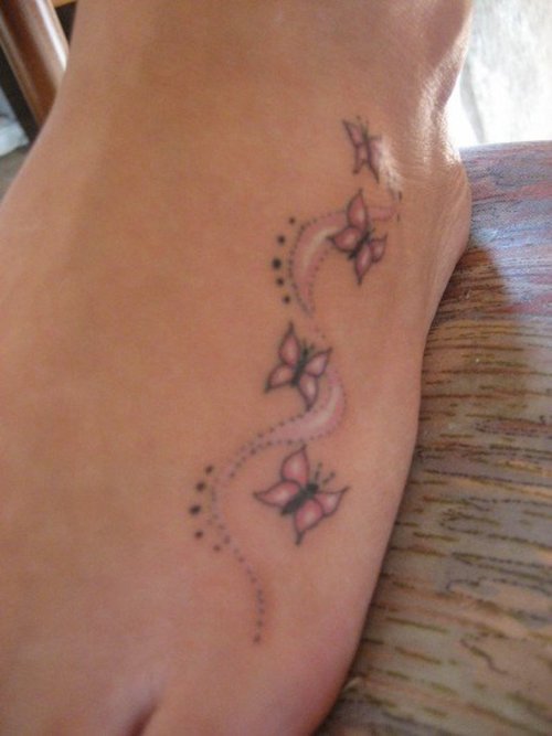 Butterfly Tattoo On Foot – Tattoos By Design