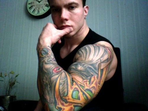 For example a full arm would be a full sleeve tattoo