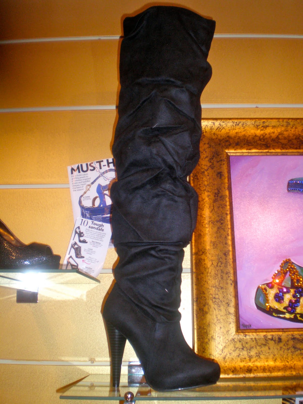 michael antonio thigh high boots