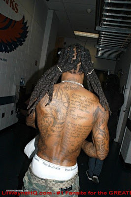 Lil Wayne's body tattoos