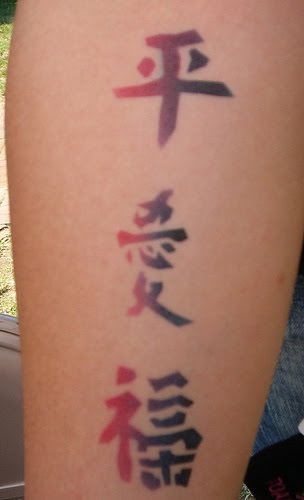 Chinese Letters Tattoos Meaning