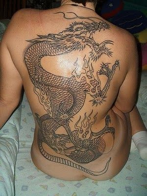 Chinese dragon tattoo