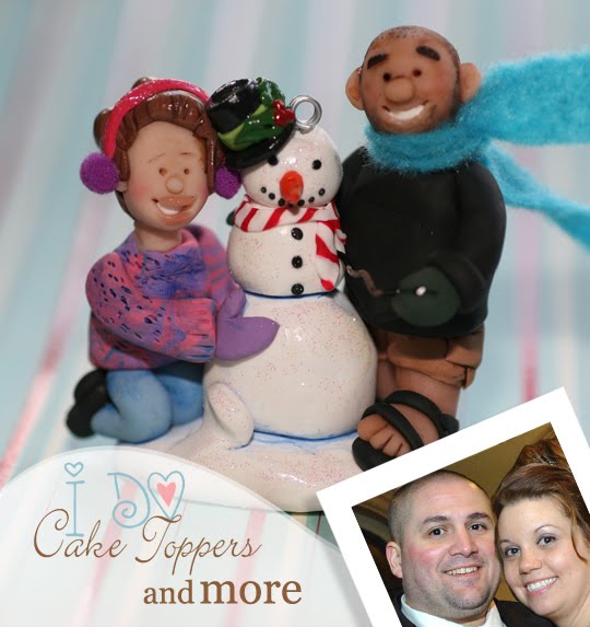 Christmas cake toppers online tutorials Custom Christmas Ornaments | I Do Cake Toppers