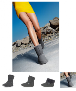 fitflop mukluk botte smoke grey