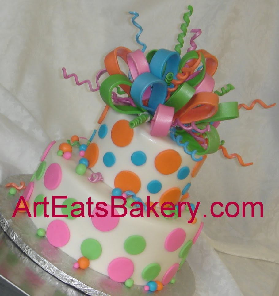 Art Eats Bakery custom fondant wedding and birthday cake designs