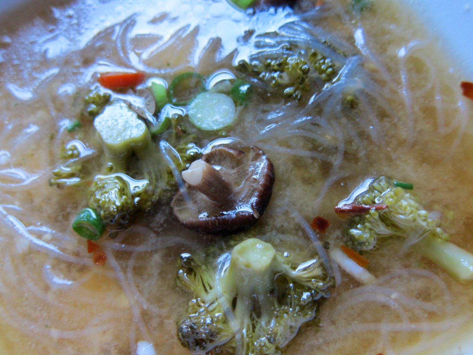 WholeFoodVegan Miso Mung Bean Noodle Soup