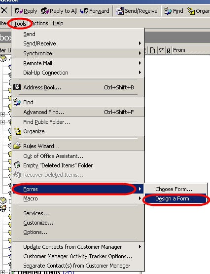 outlook form templates