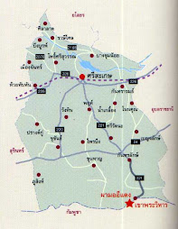 แผนที่ จังหวัดศรีสะเกษ