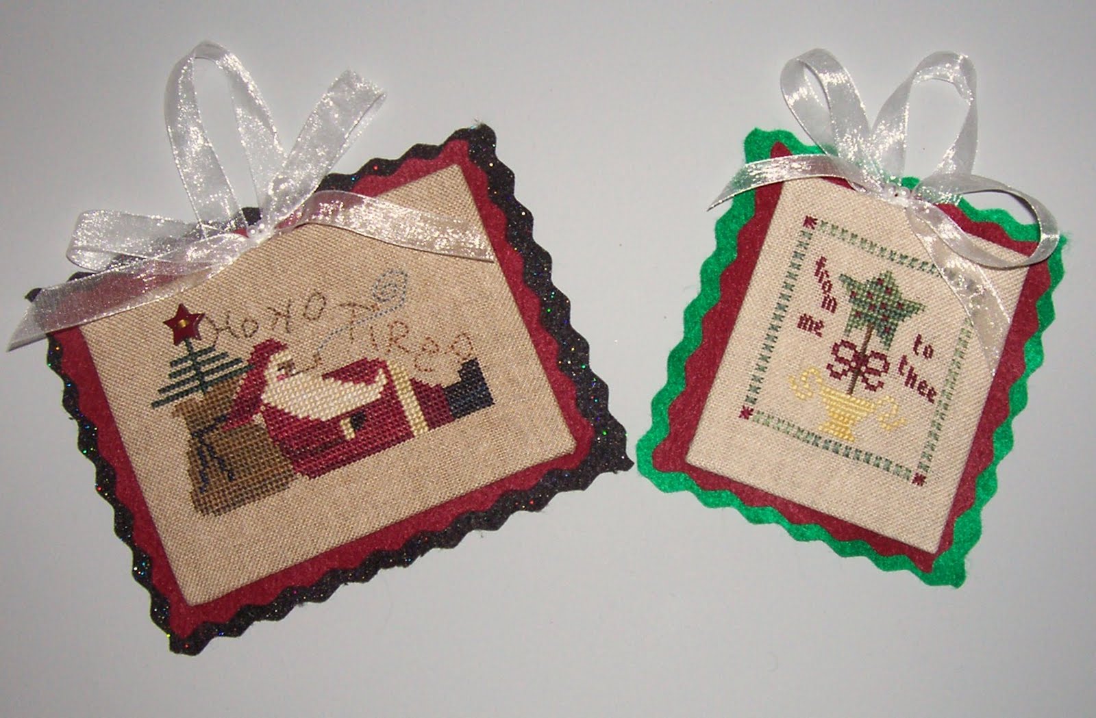 Sharon's Cross Stitch Obsession Ornament Finishing