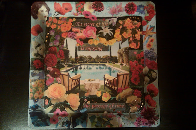 Gifted (mostly recycled) art tray made for Shauna's 50th Birthday