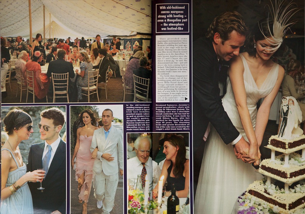 Marcus Dawes Blog Hello Magazine Jasmine Guinness Wedding Ireland