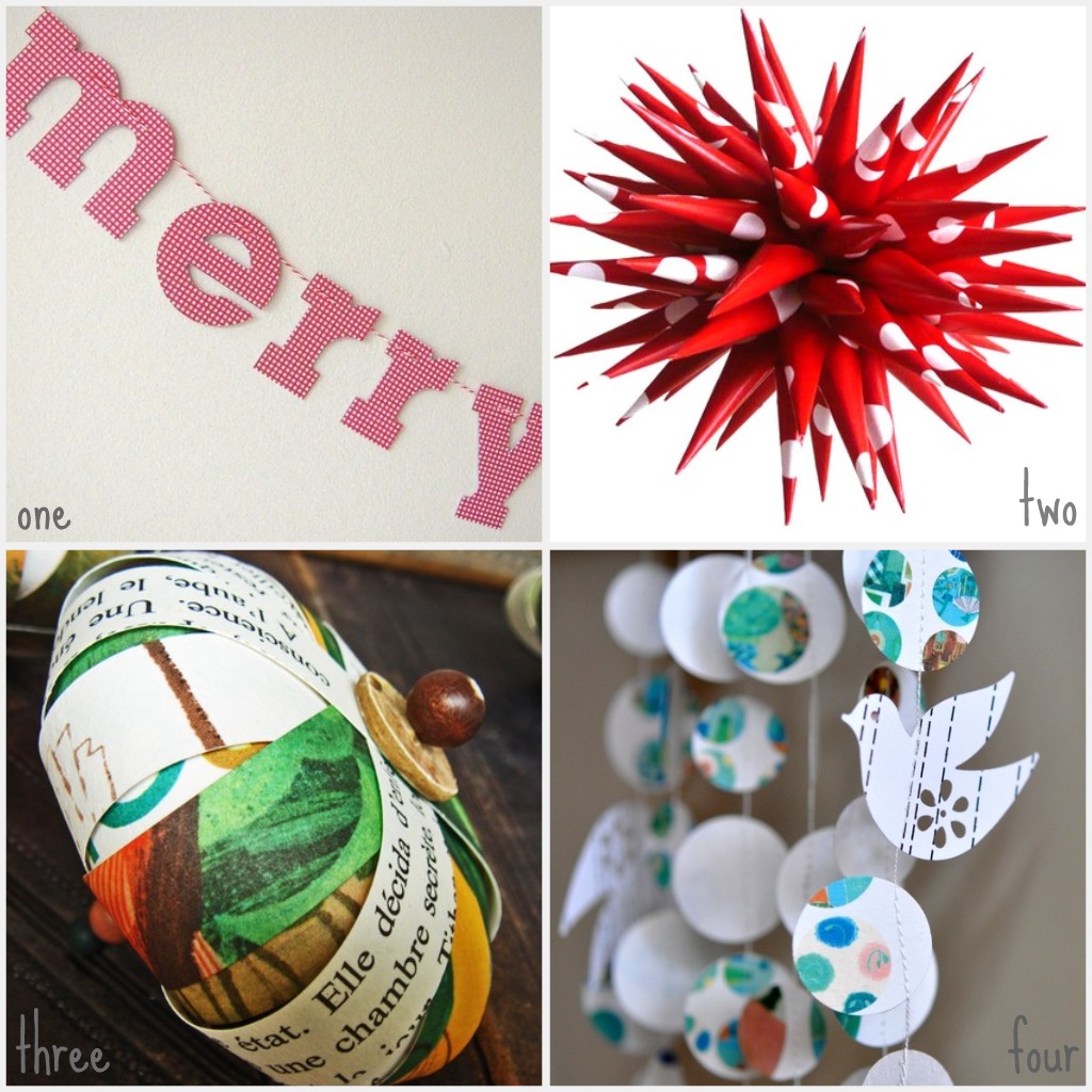 one merry christmas garland by paperklip two star urchin christmas