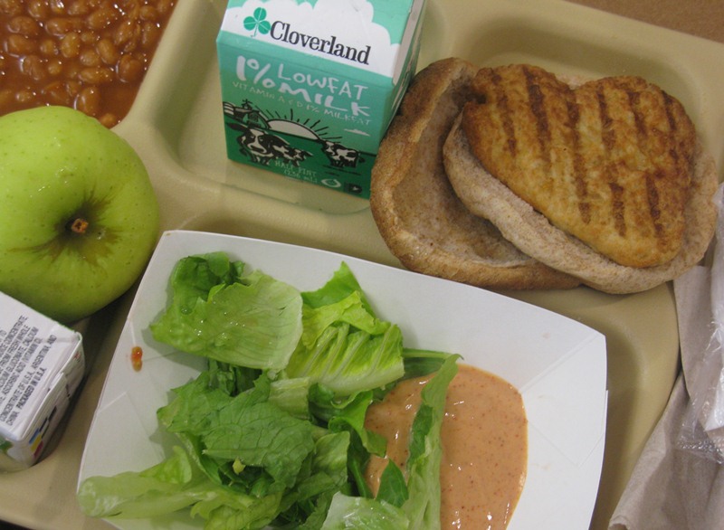Better D.C. School Food What's for Lunch Chicken on a Bun