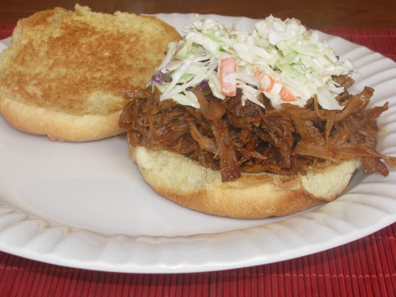 Shamrocks and Shenanigans Pulled Pork Sandwiches with Coleslaw